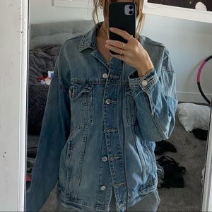 American eagle over-size denim jacket